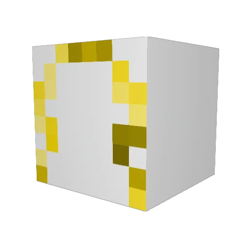 SonicLight6767 Minecraft avatar head, 3D render