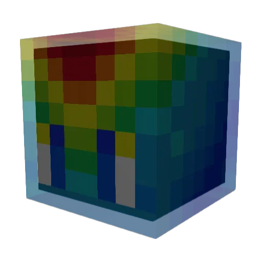 SonicMine15 Minecraft avatar head, 3D render