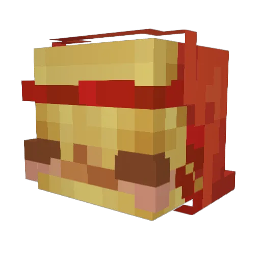 SonicPanborgor Minecraft avatar head, 3D render