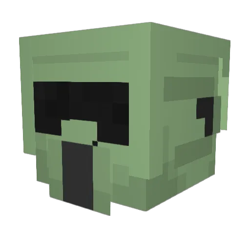 SonicSam1804 Minecraft avatar head, 3D render