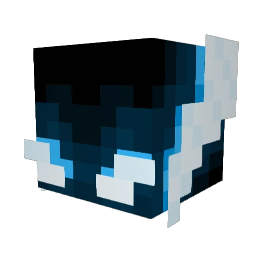 SonicSepter Minecraft avatar head, 3D render