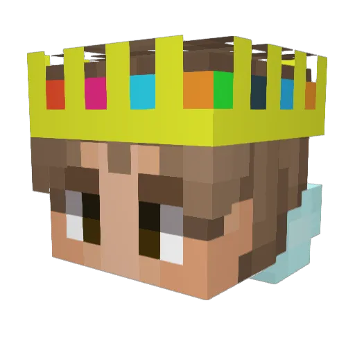 SonicSoundwave Minecraft avatar head, 3D render