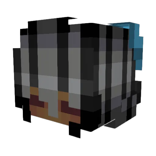 SonicStar07 Minecraft avatar head, 3D render