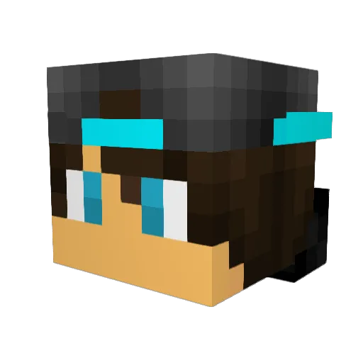 SonicStrafes Minecraft avatar head, 3D render