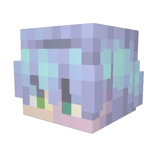 SonicWave2317 Minecraft avatar head, 3D render