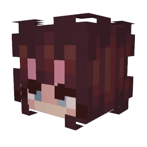 Sonic_therat Minecraft avatar head, 3D render