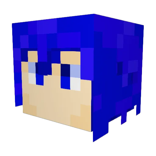 Sonicboi64 Minecraft avatar head, 3D render