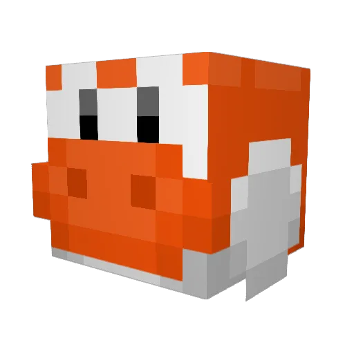Sonicdex Minecraft avatar head, 3D render