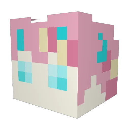 Sonicman809 Minecraft avatar head, 3D render