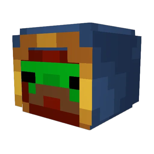 Sonicotoon Minecraft avatar head, 3D render