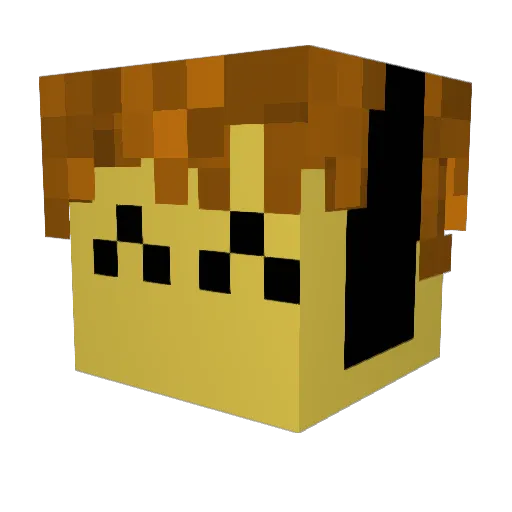 Soniotiagoso Minecraft avatar head, 3D render