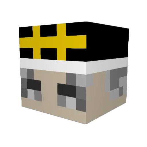 Sonis__ Minecraft avatar head, 3D render