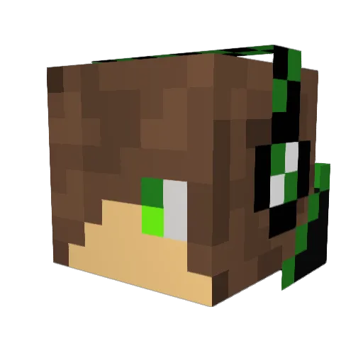SonixXxX Minecraft avatar head, 3D render