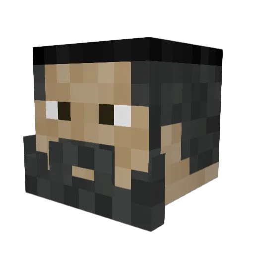 Sonjohan Minecraft avatar head, 3D render