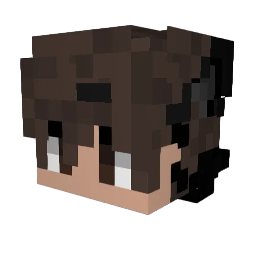 SonlinkXD Minecraft avatar head, 3D render