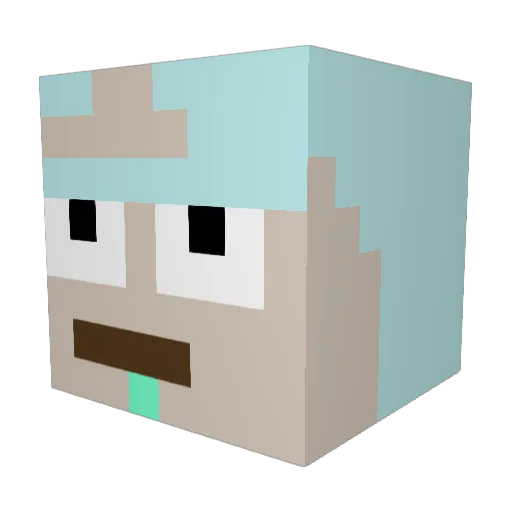 Sonne13 Minecraft avatar head, 3D render