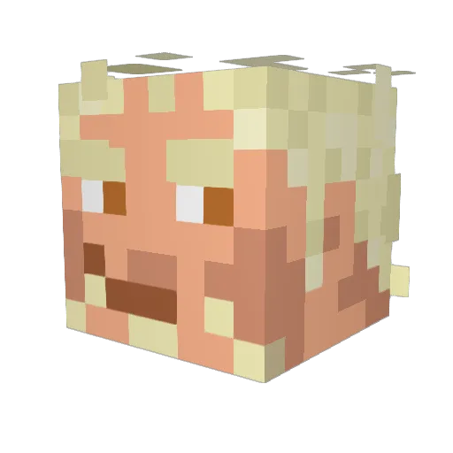 SonnyBlackbones Minecraft avatar head, 3D render
