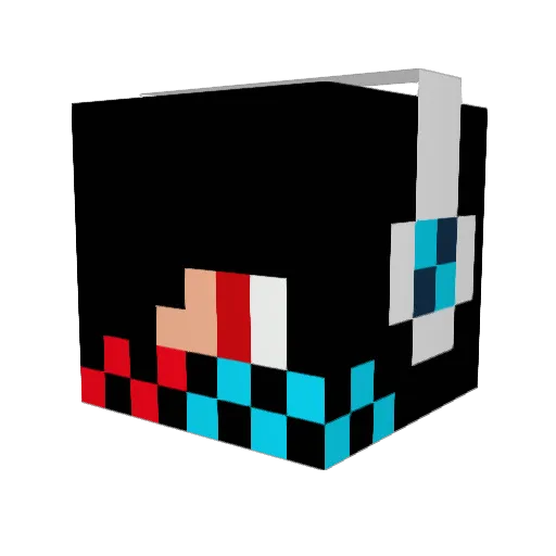 SonnyBossGamer Minecraft avatar head, 3D render