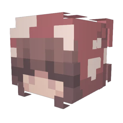 SonnySide Minecraft avatar head, 3D render
