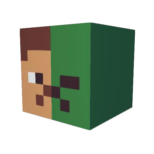 Sonnymcdonut Minecraft avatar head, 3D render