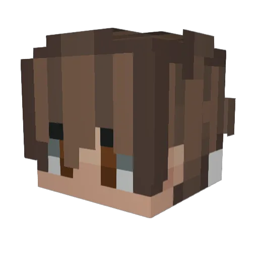 SonoBladez Minecraft avatar head, 3D render