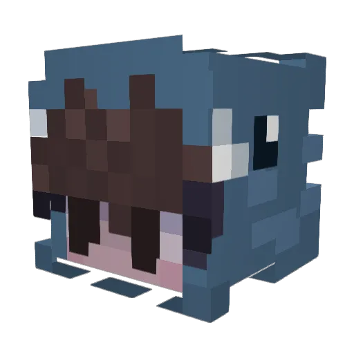 SonofFin Minecraft avatar head, 3D render