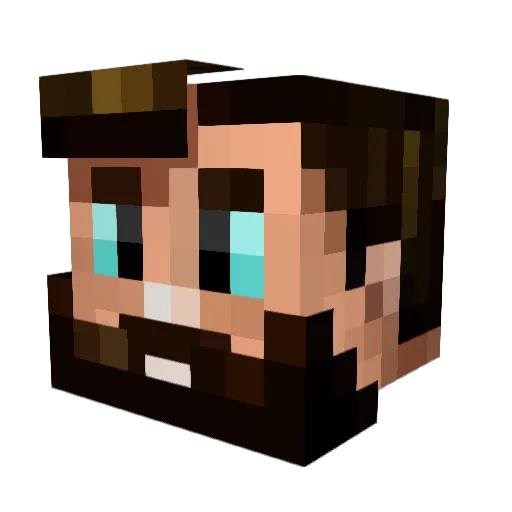 Sonofthumbs Minecraft avatar head, 3D render
