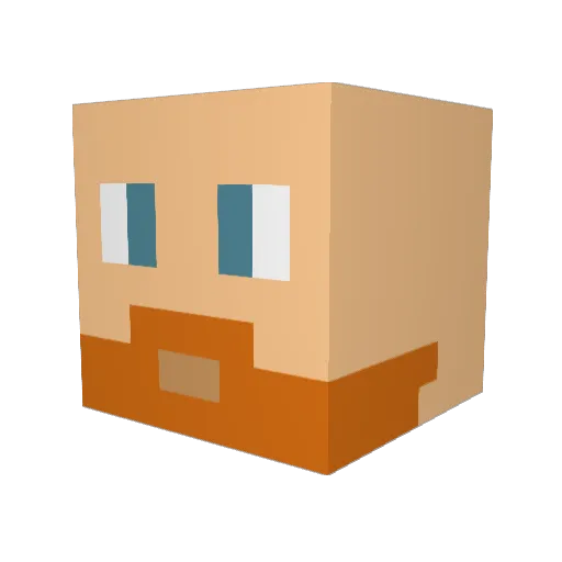 SonsOfThundah Minecraft avatar head, 3D render