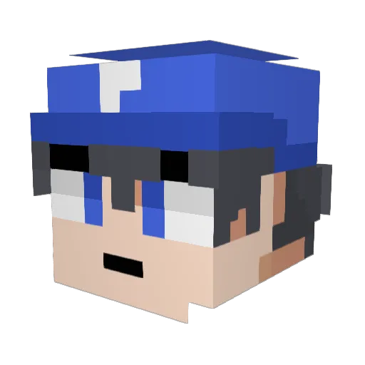 Sonshine371 Minecraft avatar head, 3D render