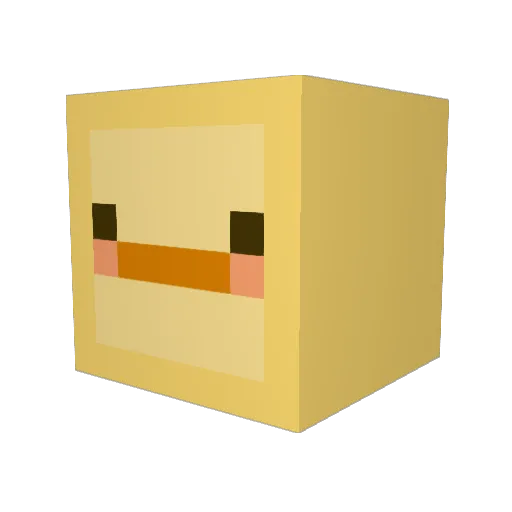 SonsySiamang Minecraft avatar head, 3D render