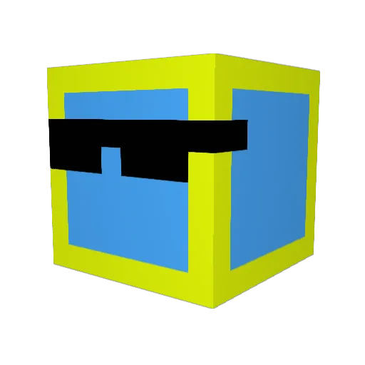 SonterMAN Minecraft avatar head, 3D render