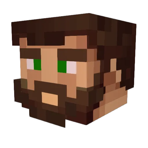 Sonthara Minecraft avatar head, 3D render