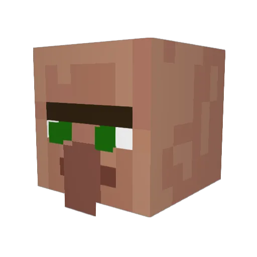 Sonword Minecraft avatar head, 3D render