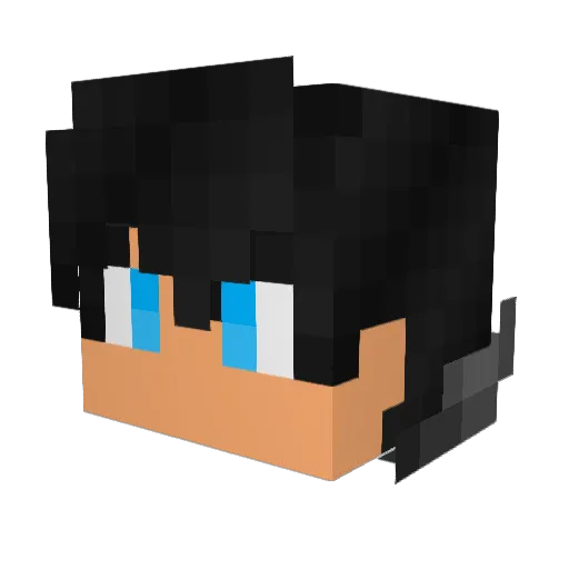 Sonyxpr Minecraft avatar head, 3D render