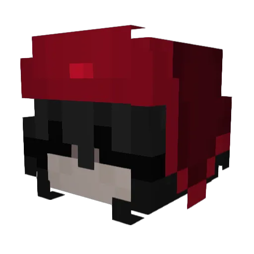 Sonyxw Minecraft avatar head, 3D render