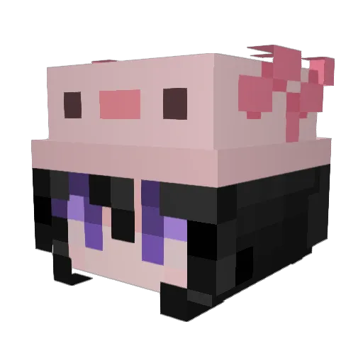 SooHee23 Minecraft avatar head, 3D render