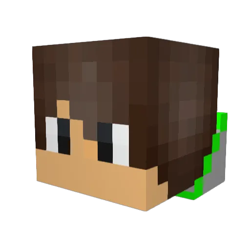 SooKolly Minecraft avatar head, 3D render