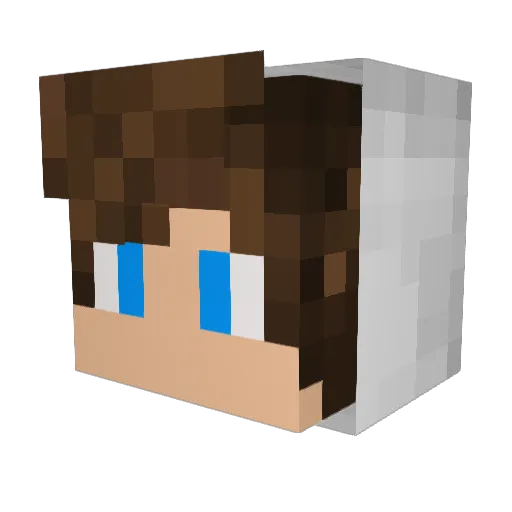 Soobie2 Minecraft avatar head, 3D render