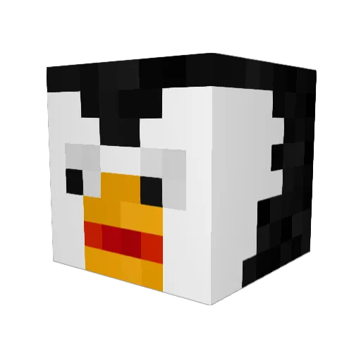 Soobledoo Minecraft avatar head, 3D render