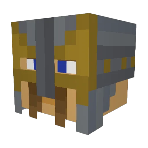 Soof31 Minecraft avatar head, 3D render