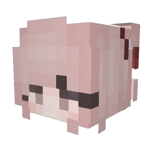 Soojhin Minecraft avatar head, 3D render