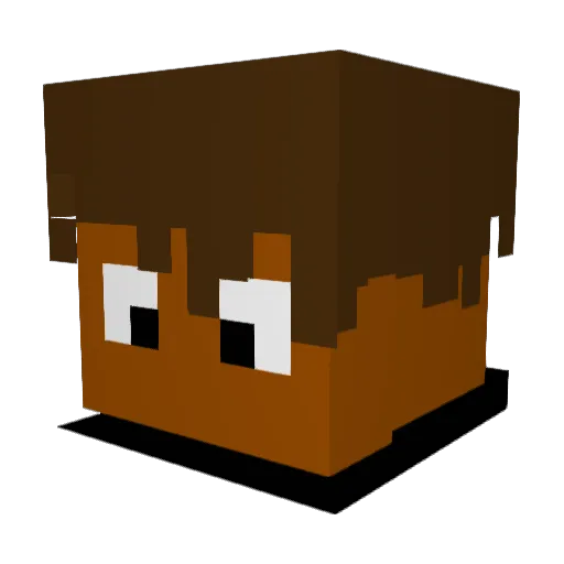 SookieBoi5677 Minecraft avatar head, 3D render