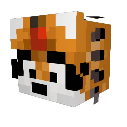 Sookuky Minecraft avatar head, 3D render