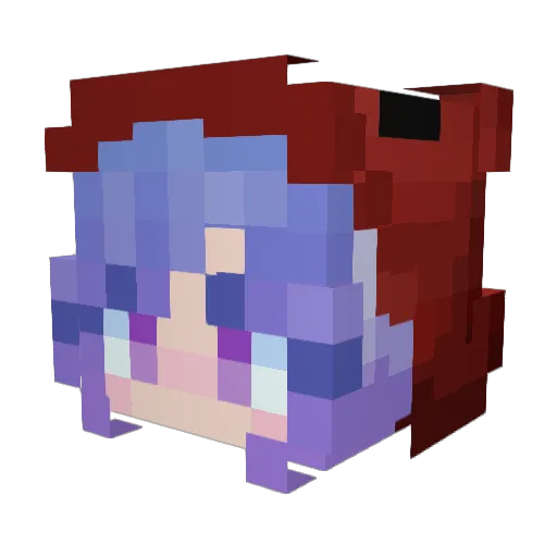 Soolcito Minecraft avatar head, 3D render