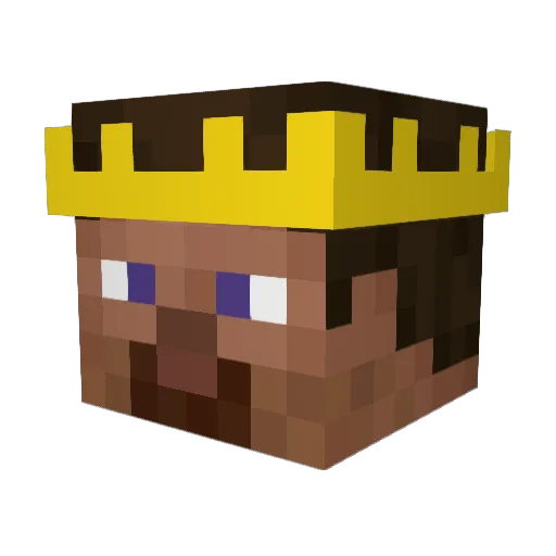 Soolmaan Minecraft avatar head, 3D render