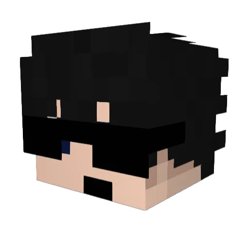 Soomary Minecraft avatar head, 3D render