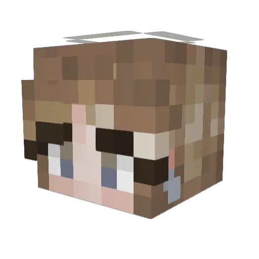 Soonaekoo Minecraft avatar head, 3D render