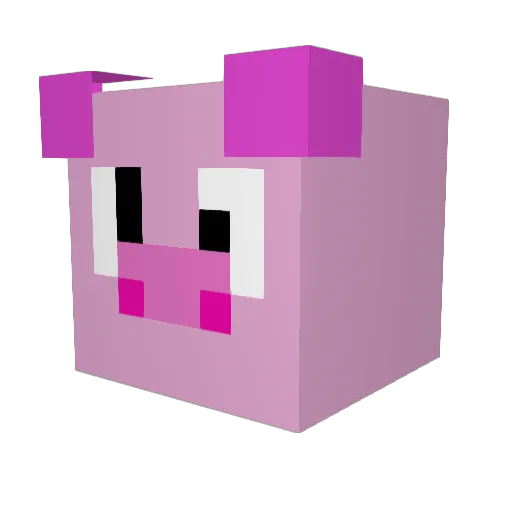 Soondae_KING Minecraft avatar head, 3D render