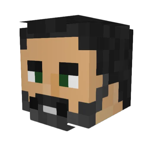 SoonersBo Minecraft avatar head, 3D render