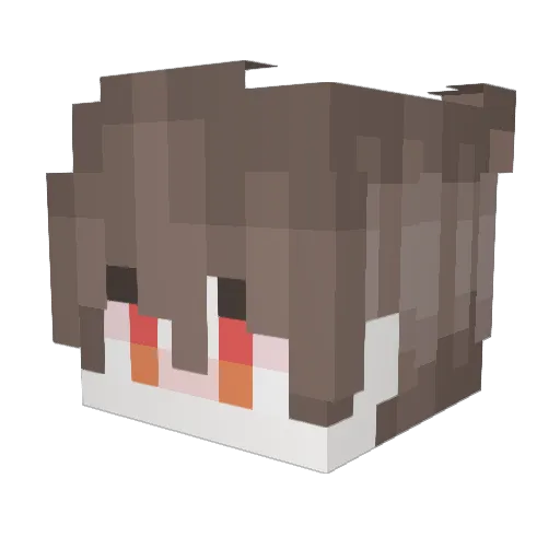Soonhoon Minecraft avatar head, 3D render